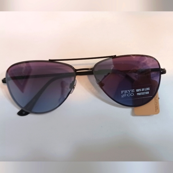FRYE AND CO. Accessories Nwt Frye And Co Black Semi Gradient Aviator Sunglasses Poshmark